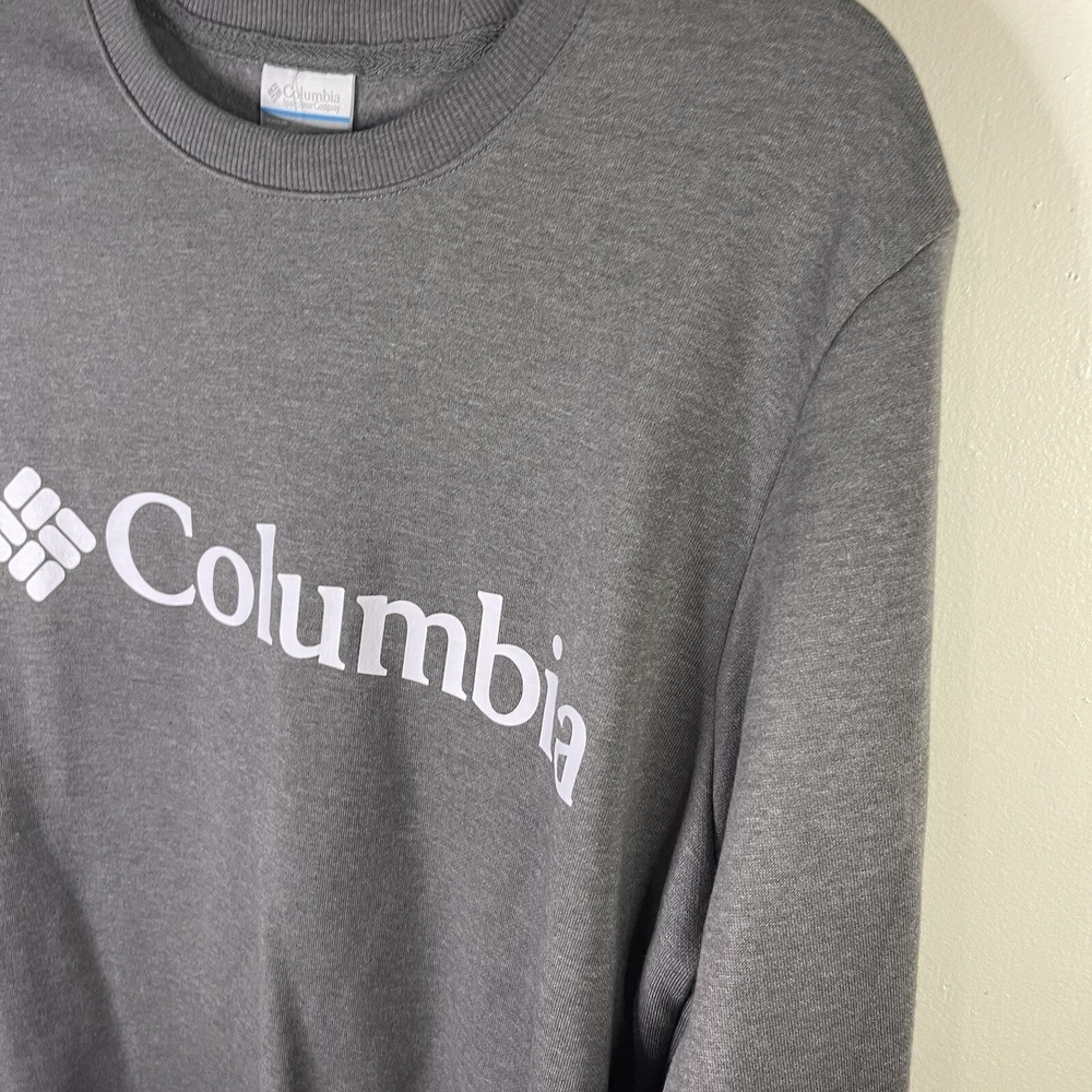 Columbia Fleece Pullover Sweatshirt Men Size Small Cotton Long Sleeve Crewneck - Picture 3 of 10
